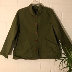 J Crew || Women’s green field jacket